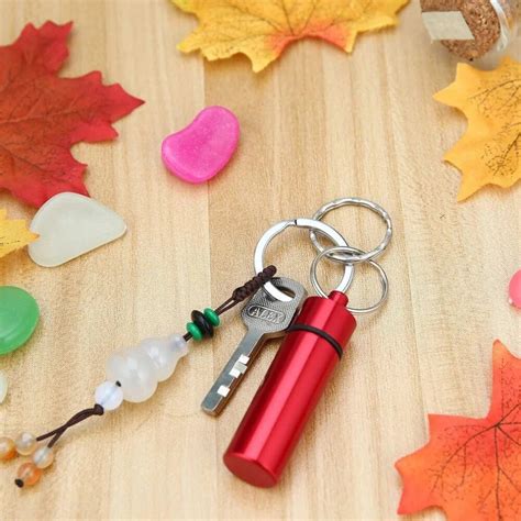 Drug Holder Container Keychain Medicine Box Health Care Pill Box with ...