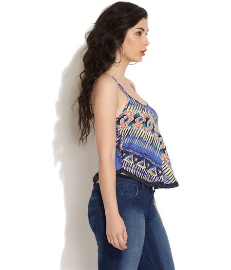 Crazi Darzi Multicolor Printed Blend Sleeveless Regular Tops - Buy ...