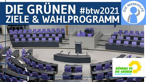 Die Grünen - Ziele & Wahlprogramm (Auszug) einfach erklärt - Dafür stehen Die Grünen - BTW 2021 ...