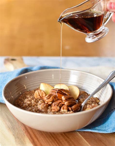 Instant Pot Maple Apple Steel Cut Oats | With Two Spoons