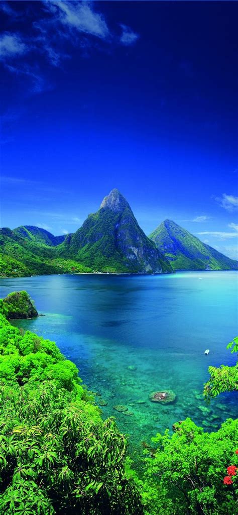 The Piton volcanoes Saint Lucia Caribbean been to ... iPhone 11 ...