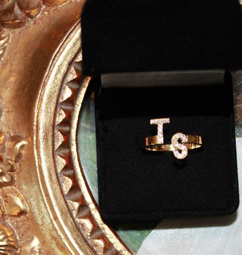 Staggered Two Initial Ring - Taylor Swift - Be Monogrammed