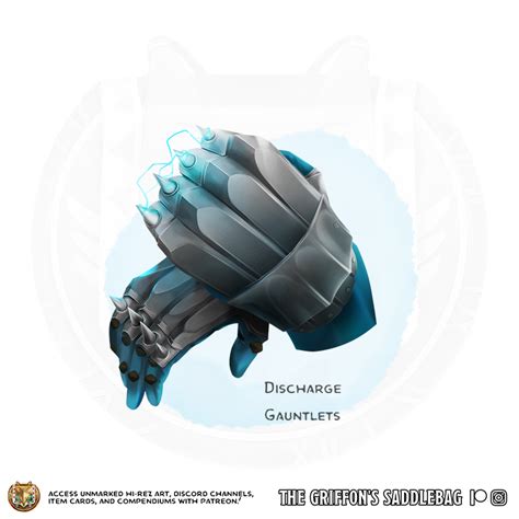 {The Griffon's Saddlebag} Discharge Gauntlets | Wondrous item : r/TheGriffonsSaddlebag