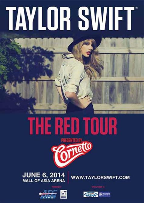 Taylor Swift: The Red Tour in Manila 2014 Concert Details (Ticket Prices) | PhilNews