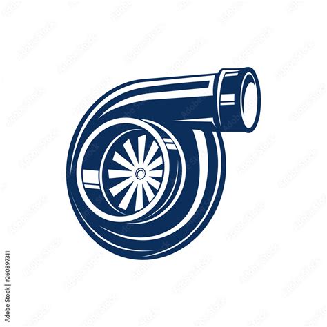 logo design for turbo engine Stock Vector | Adobe Stock