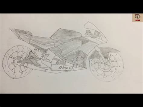 R15 V3 Sketch ️How to Draw Bike R15 V3👍Timelapse R15 #yamaha #r15v3 # ...