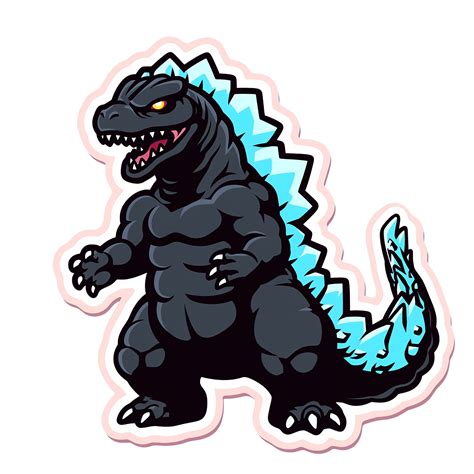 Godzilla isolated on transparent background, , digital illustration. 24701257 PNG