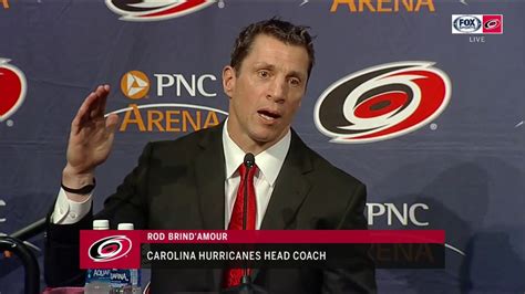 Hurricanes introduce franchise legend Rod Brind'Amour as next coach - YouTube