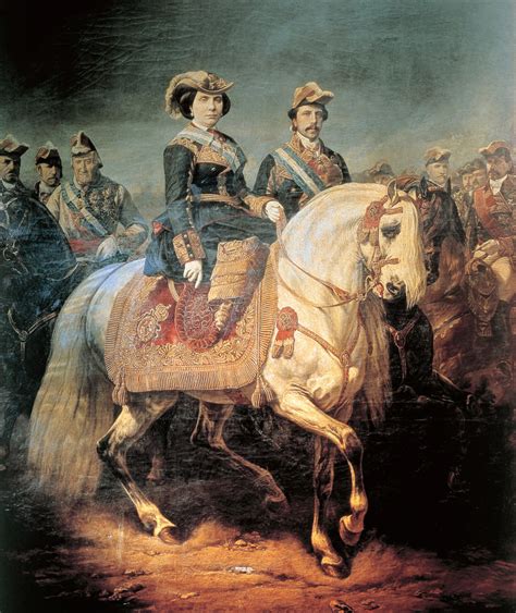 1848 Isabel II at a military review by Louis Charles Porion | Grand ...