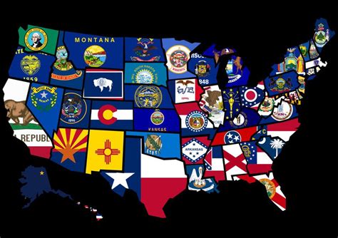 USA Map - state flags by Stephy-McFly on DeviantArt | Usa map, Prince ...