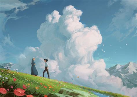 Beautiful Howl’s Moving Castle movie art by Edward Chee. Ghibli ...