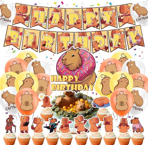 LFCFDX Capybara Birthday Party Supplies Capybara Party India | Ubuy