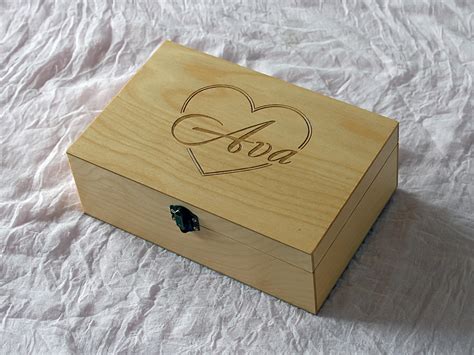 Custom Engraved Jewelry Box Custom Memory Box Keepsake Gift - Etsy