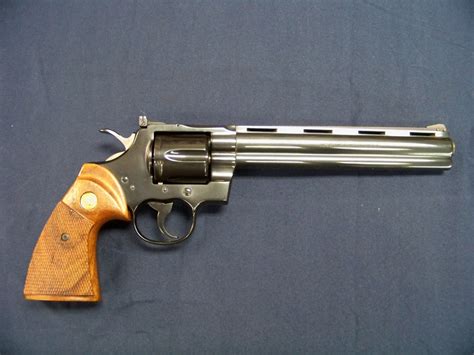 Colt 8 Inch Blued Python For Sale at GunAuction.com - 15122598