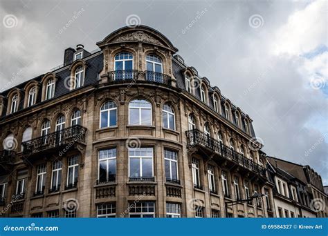 LUXEMBOURG - OCTOBER 30, 2015: Traditional Architecture of Vintage ...