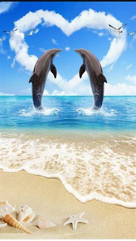 Download dolphin love wallpaper by newmoon1987 - b4 - Free on ZEDGE™ now. Browse millions of ...