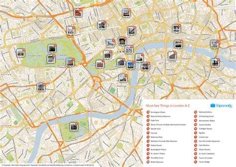 London printable tourist attractions map | Printable tourist… | Flickr