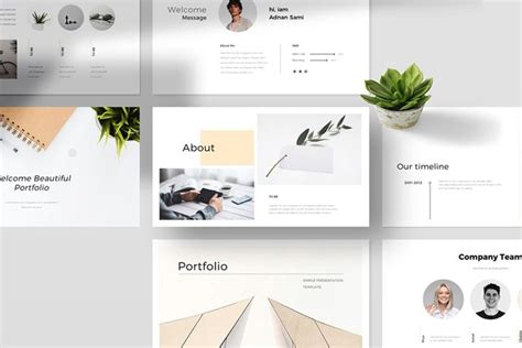 Portfolio Presentation Template #Sponsored , #Clean#Creative#Template# ...