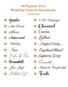 20 Popular Free Google Wedding Font Combinations | Wedding Invitation Font Combinations | Font ...