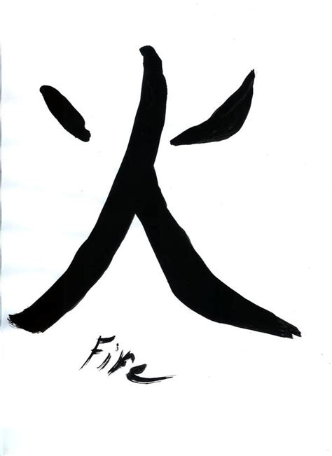 fire kanji by sabaku-okami on DeviantArt