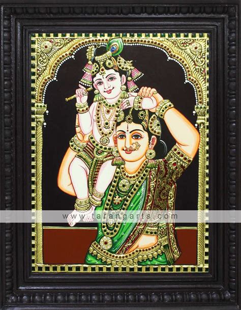 Tarangarts.com - Yashoda Krishna Tanjore Paintings