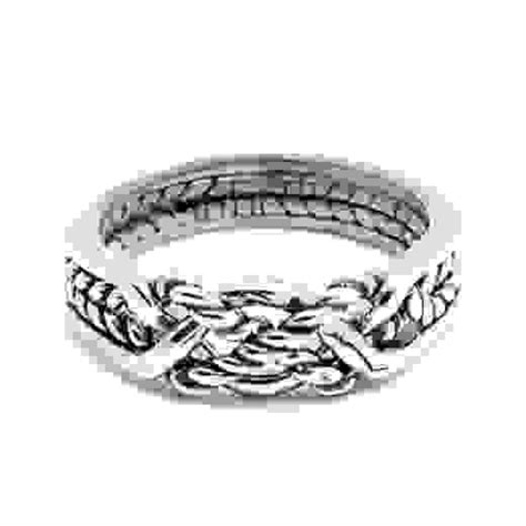 4 Band Twist Turkish Puzzle Ring Sterling Silver