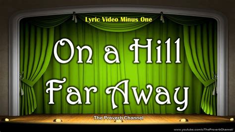 On a Hill Far Away - Video Lyrics Minus One (Christian / Gospel / Church Song) - YouTube