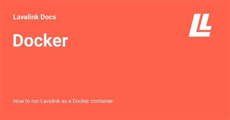 Docker - Lavalink Docs