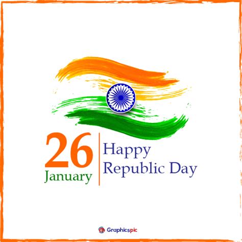 Creative Happy Republic Day of India 26 January - free vector - Graphics Pic