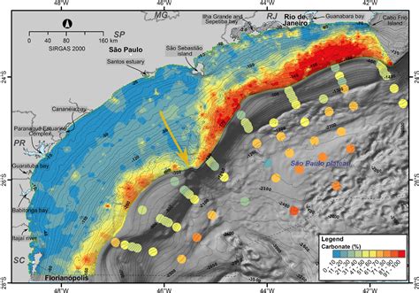 SciELO - Brasil - Santos Basin continental shelf morphology, sedimentology, and slope sediment ...