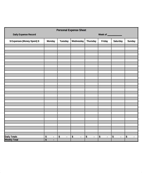 44+ Expense Sheet Templates in PDF