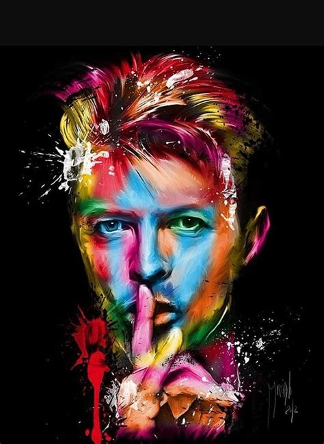 David BOWIE portrait en peinture à l'huile | Patrice murciano, David ...