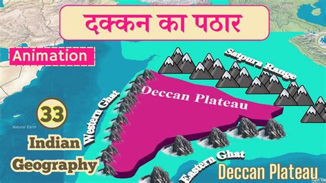 Deccan Plateau (दक्कन का पठार) 3D Animation | Indian Physiography | Indian Geography L-33 - YouTube