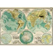 1897 Old World Map - Antique Tra Poster | Zazzle.com