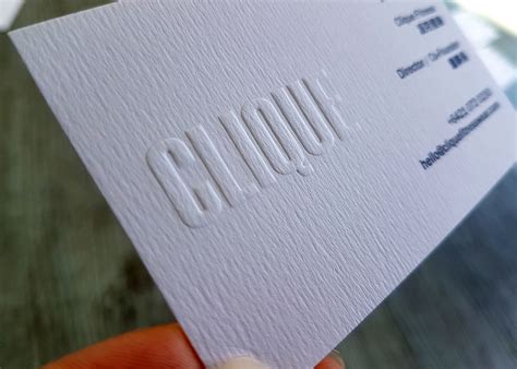 Embossed Business Cards New Zealand | Pinc