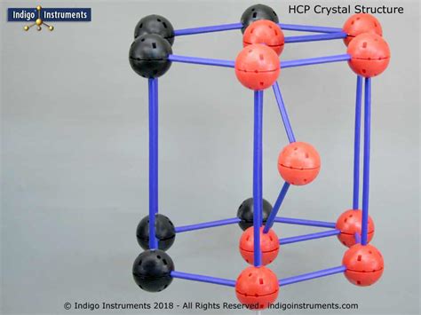 Unit HCP Crystal Lattice Structure Model