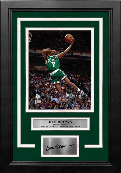 Dee Brown No-Look Dunk Slam Dunk Contest Boston Celtics 8x10 Framed ...