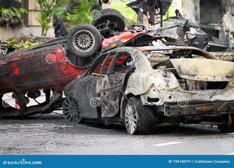 Car Crash - Transformers Style Editorial Stock Image - Image of smoke, chaos: 19618479