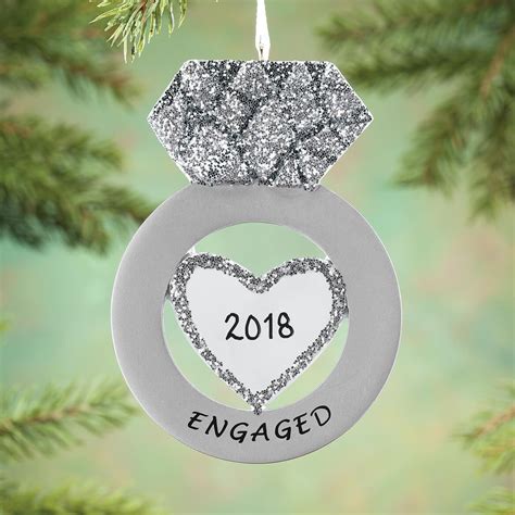 Personalized Engagement Ring Ornament