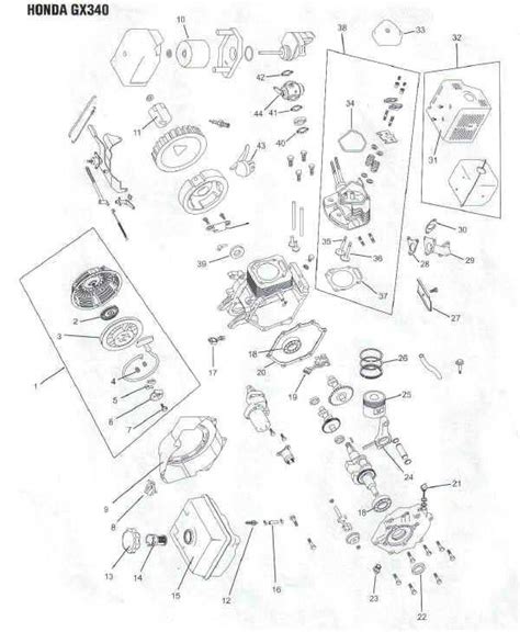 Honda gx340 engine diagram