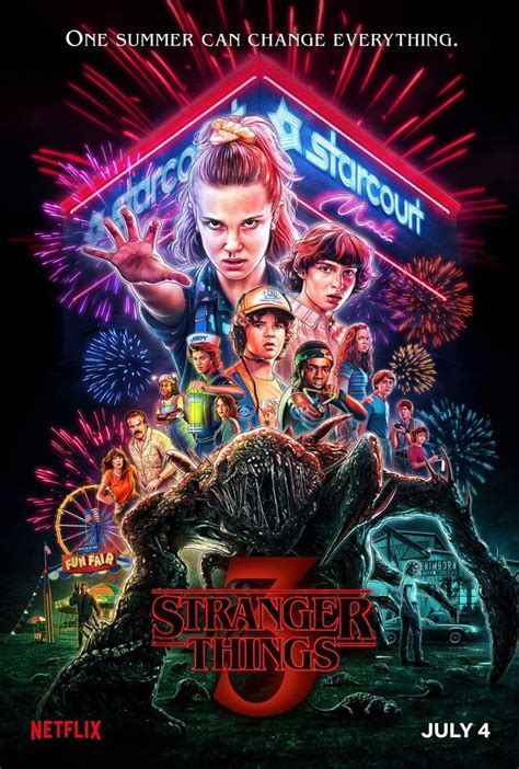 New Stranger Things 3 Poster Features a Mall, Monster, and Fireworks ...