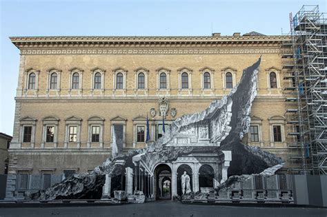 JR covers the façade of rome’s palazzo farnese with another magnificent ...