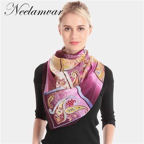 Neelamvar 2018 fashion scarves Autumn thin silk scarf women long shawl hijab scarves muslim lady ...