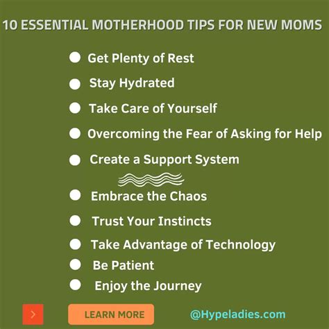 10 Essential Motherhood Tips For New Moms | Hype Ladies