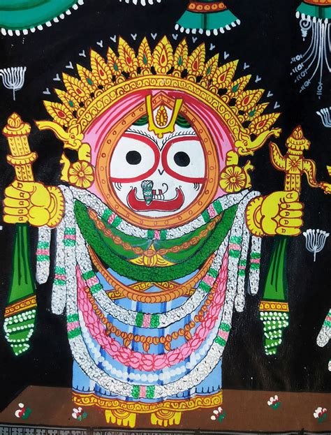 Lord Jagannath painting Handmade Wall Art Tapestry | Etsy