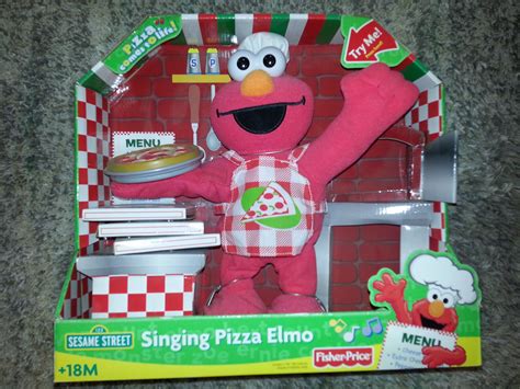 SINGING PIZZA ELMO 2007 Plush Toy SESAME STREET Fisher Price STUFFED ANIMAL DOLL | eBay