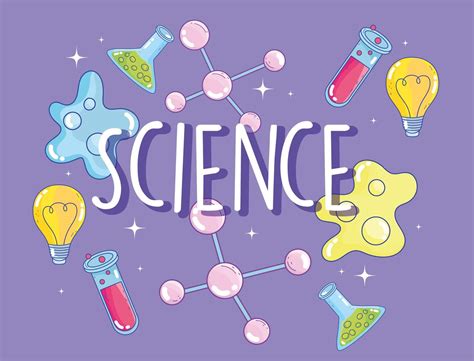 Cute science lettering and laboratory icons banner template 1249465 Vector Art at Vecteezy