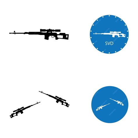 Premium Vector | Firearms icon vector template illustration logo design