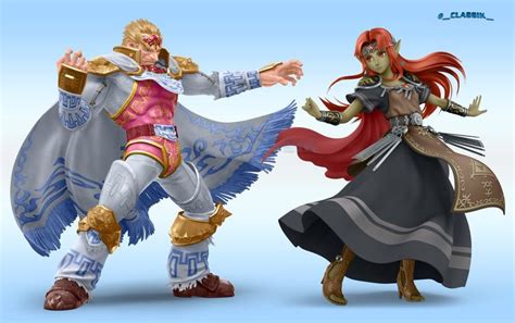 Fan Art: Super Smash Bros. Ultimate's Ganondorf Inspired Zelda And ...