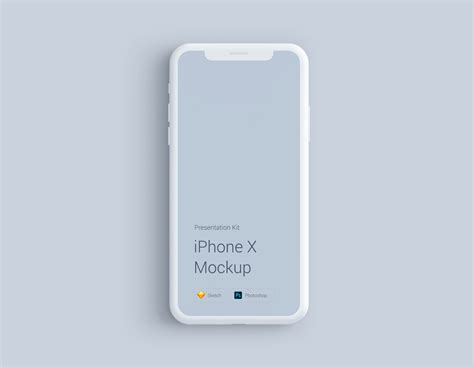 White Matte iPhone X Mockup